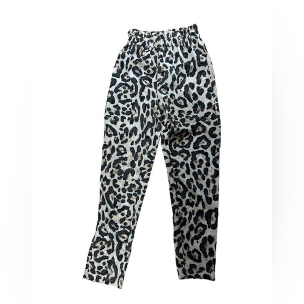 Shein Leopard Print Pull On Pants Women’s Size XS